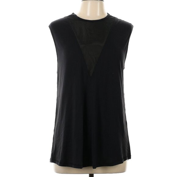 Lululemon Lab Edge Tee Deep V Sleeveless Tank Black size 14‎ - Picture 3 of 6